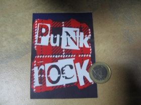 Punk rock nálepka 10x7xm