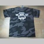 Street Workout nočný maskáč-Nightcamo SPLINTER, pánske tričko 100%bavlna