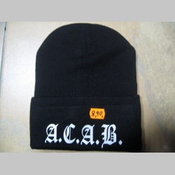 A.C.A.B. zimná čiapka s tlačeným logom univerzálna veľkosť 100% akryl