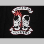Punks and Skins United  hrubá mikina na zips s kapucou stiahnuteľnou šnúrkami