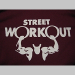 Street Workout   mikina s kapucou stiahnutelnou šnúrkami a klokankovým vreckom vpredu 