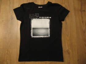 U2 - čierne dámske tričko 100% bavlna   psledný kus veľkosť S