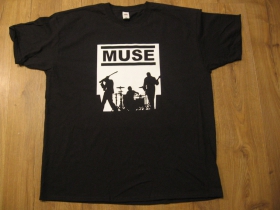Muse - čierne pánske tričko materiál 100% bavlna