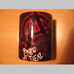 Punks not Dead - Anarchy, porcelánová šálka s uškom, objemom cca. 0,33L