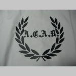 A.C.A.B. venček, biele pánske tričko Fruit of The Loom 100%bavlna