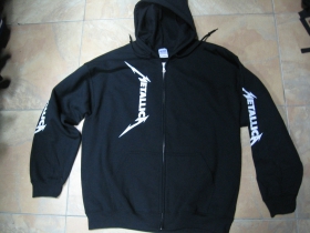 Metallica - Death Magnetic  čierna mikina na zips s kapucou 80%bavlna 20%polyester