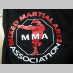 MMA - Mixed Martial Arts  čierne teplákové kraťasy s tlačeným logom