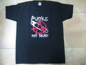 Punks not dead - Anarchy   pánske tričko 100 %bavlna Fruit of The Loom