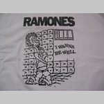 Ramones, biele pánske tričko 100%bavlna 