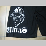 Ultras  čierne teplákové kraťasy s tlačeným logom