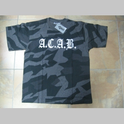 A.C.A.B.  nočný maskáč-Nightcamo SPLINTER, pánske tričko 100%bavlna