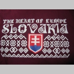 Slovakia - Slovensko olympijské pánske tričko " Čičmany " 100%bavlna, značka Fruit of The Loom, čičmanské vzory a motívy