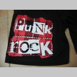 Punk rock Tartan čierne teplákové kraťasy s tlačeným logom