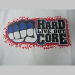 Hardcore  Live Out čierne pánske tričko 100%bavlna 