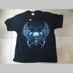 moto smrtka - lebka čierne pánske tričko 100%bavlna