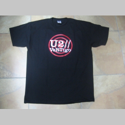U2 čierne pánske tričko 100% bavlna