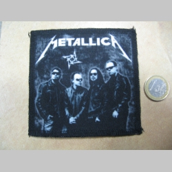 Metallica ofsetová nášivka po krajoch obšívaná cca. 9x9cm 