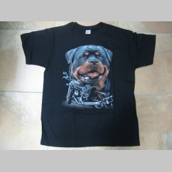 Rottweiler pánske tričko čierne 100%bavlna