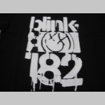 Blink 182  čierna hrubá mikina na zips s kapucou stiahnuteľnou šnúrkami
