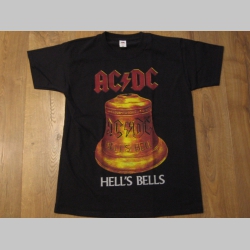 AC/DC čierne pánske tričko materiál 100% bavlna