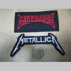 Metallica, vyšívaná nažehľovacia nášivka (možnosť nažehliť alebo našiť na odev)  cena za 1ks!!!!