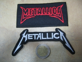 Metallica, vyšívaná nažehľovacia nášivka (možnosť nažehliť alebo našiť na odev)  cena za 1ks!!!!