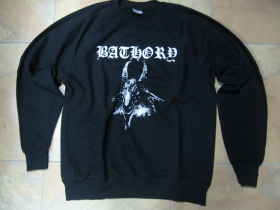 Bathory, čierna mikina bez kapuce