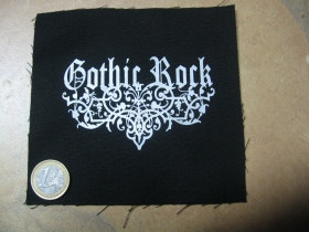 Gothic rock  potlačená nášivka cca.12x12cm (po krajoch neobšívaná)