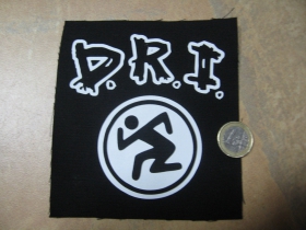 D.R.I.   Dirty Rotten Imbeciles  potlačená nášivka rozmery cca. 12x12cm (po krajoich neobšívaná)