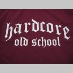 Hardcore Old School  pánske tričko s obojstrannou potlačou 100%bavlna značka Fruit of The Loom