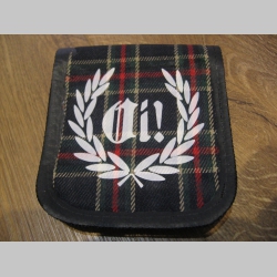 Oi! venček škótske káro TARTAN GREEN  jednoduchá peňaženka materiál 100% polyester  (psledný kus!!!)