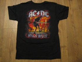 AC/DC čierne pánske tričko materiál 100% bavlna