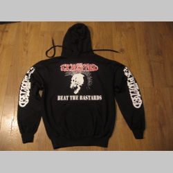 Exploited čierna p&aacute;nska mikina s kapucou stiahnuteľnou &scaron;n&uacute;rkou a klokankov&yacute;m vreckom vpredu