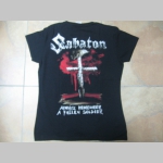 Sabaton čierne dámske tričko 100%bavlna
