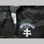 Patriot Slovakia, hrubá maskáčová mikina na zips s kapucou vzor Nightcamo-Nočný maskáč "Splinter" s modrobielym logom