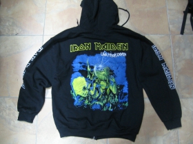 Iron Maiden - Live after Death  čierna mikina na zips s kapucou 80%bavlna 20%polyester