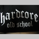 Hardcore Old School  čierne teplákové kraťasy s tlačeným logom