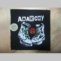 Anarchy potlačená nášivka cca.12x12cm (po krajoch neobšívaná)