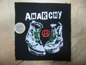 Anarchy potlačená nášivka cca.12x12cm (po krajoch neobšívaná)
