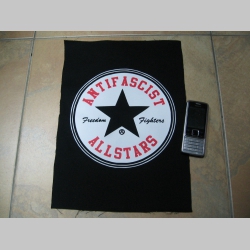 Antifascist Allstars  chrbtová nášivka veľkosť cca. A4 (po krajoch neobšívaná)