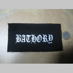 Bathory potlačená nášivka rozmery cca. 12x6cm (po krajoch neobšívaná)