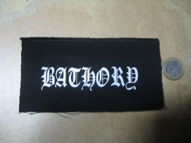 Bathory potlačená nášivka rozmery cca. 12x6cm (po krajoch neobšívaná)