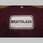 Bratislava   "mestská tabuľa" pánske tričko 100 %bavlna Fruit of The Loom