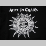 Alice in Chains, čierna mikina s kapucou stiahnutelnou šnúrkami a klokankovým vreckom vpredu 
