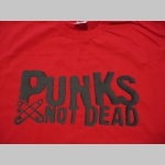 Punks not Dead pánske tričko 100 %bavlna značka Fruit of The Loom