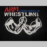Arm Wrestling - Strong and Hard pánska šuštiaková bunda čierna materiál povrch:100% nylon, podšívka: 100% polyester, pohodlná,vode a vetru odolná