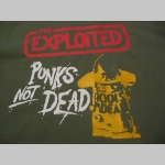 Exploited - Punks not Dead  mikina s kapucou stiahnutelnou šnúrkami a klokankovým vreckom vpredu  