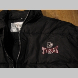 Tysonz zimná bunda "páperka" čierna s hrubým futrom a vyšívaným logom   materiál 100% polyamid  posledný kus veľkosť XL