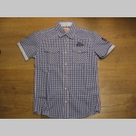 Lonsdale,pánska košeľa BERNY s krátkym rukávom, modrobiela 100%bavlna  posledný kus veľkosť S/M strih slim fit