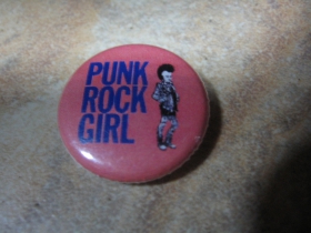 Punk Rock Girl, odznak, priemer 25mm